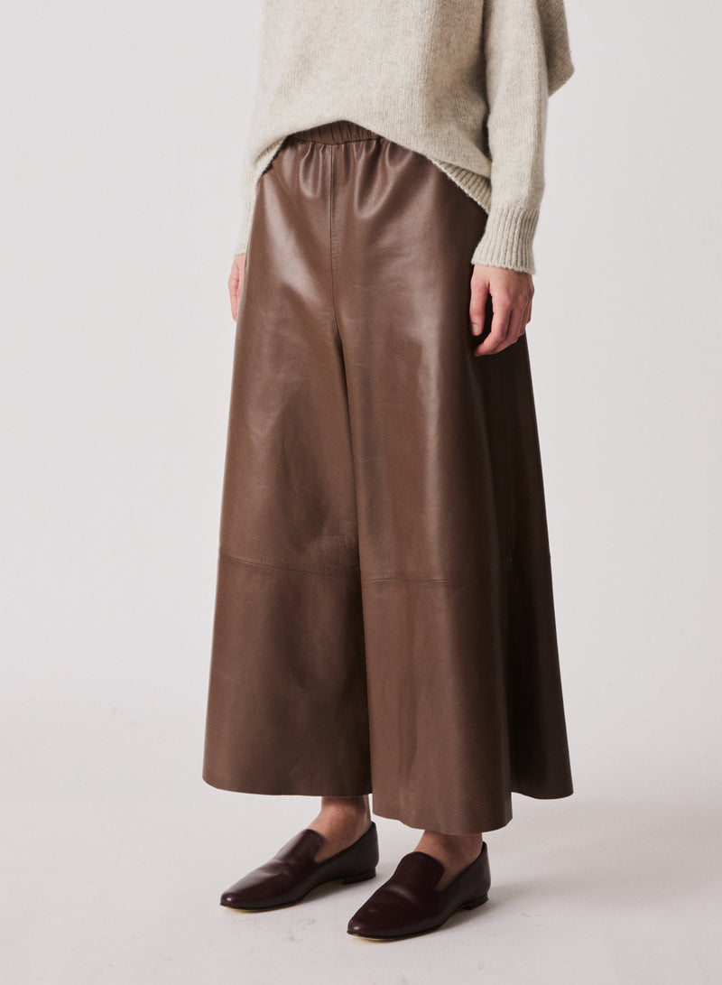 Leather Gaucho Pants
