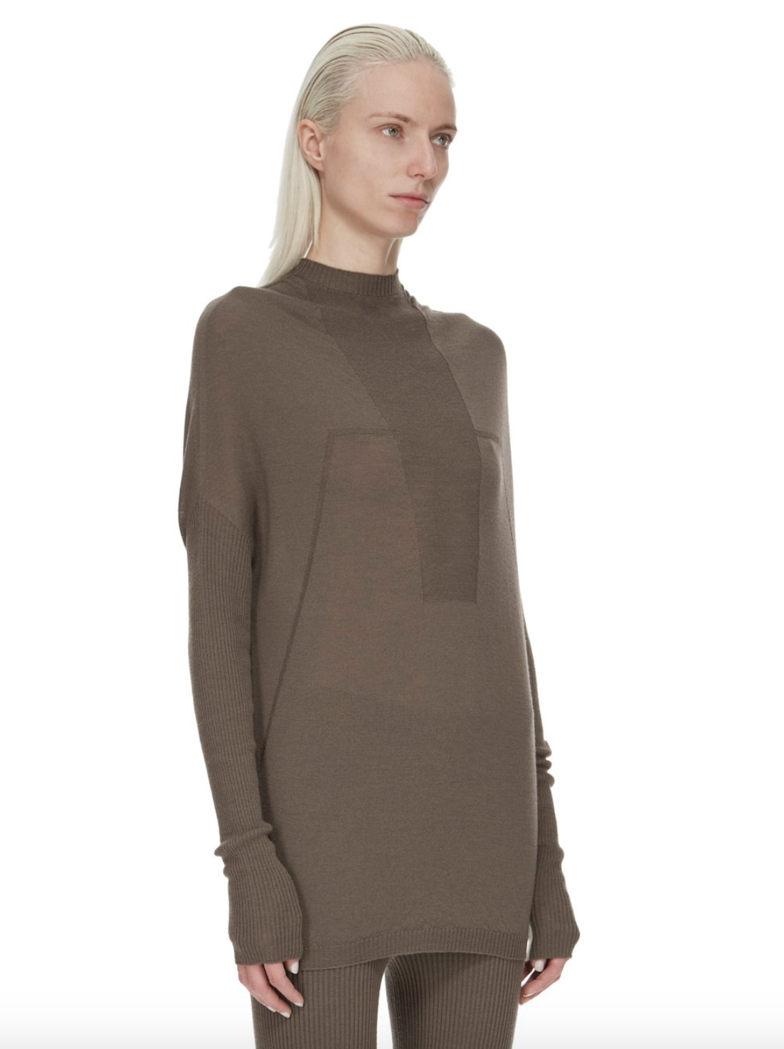 Crater Knit Sweater in Dust Grey