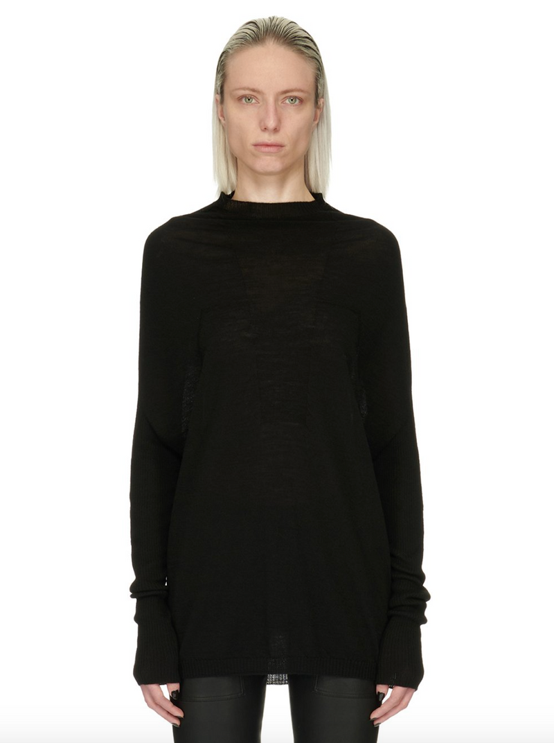Crater Knit Sweater in Black