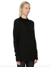 Crater Knit Sweater in Black