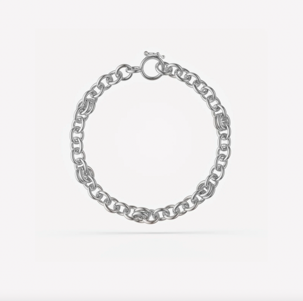 Serpens Silver Bracelet