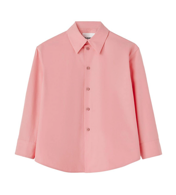 Point Collar Shirt in Powder Pink