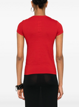 Cropped Level T-Shirt in Red