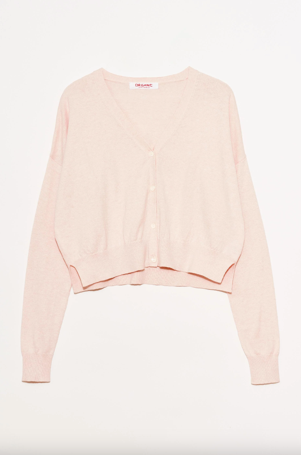 Cashmere Cropped Cardigan in Pink