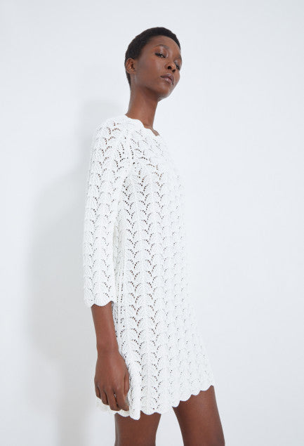 DITU Crochet dress in Ivory