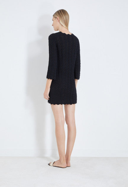 DITU Crochet dress in Black