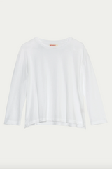 Organic Wide Cropped T-Shirt in White